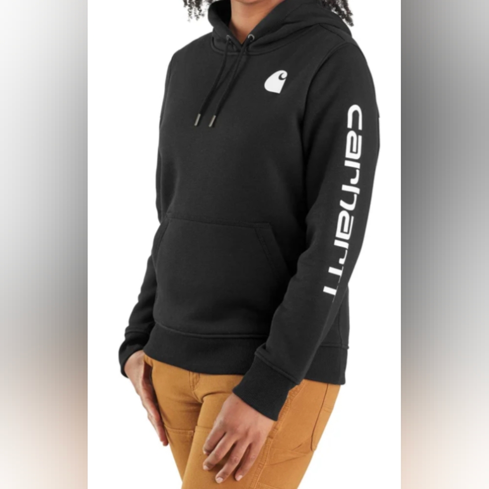 Carhartt Relaxed Fit Logo Sleeve Graphic Sweatshirt Size XS NWOT MSRP $54.99 - Picture 1 of 6